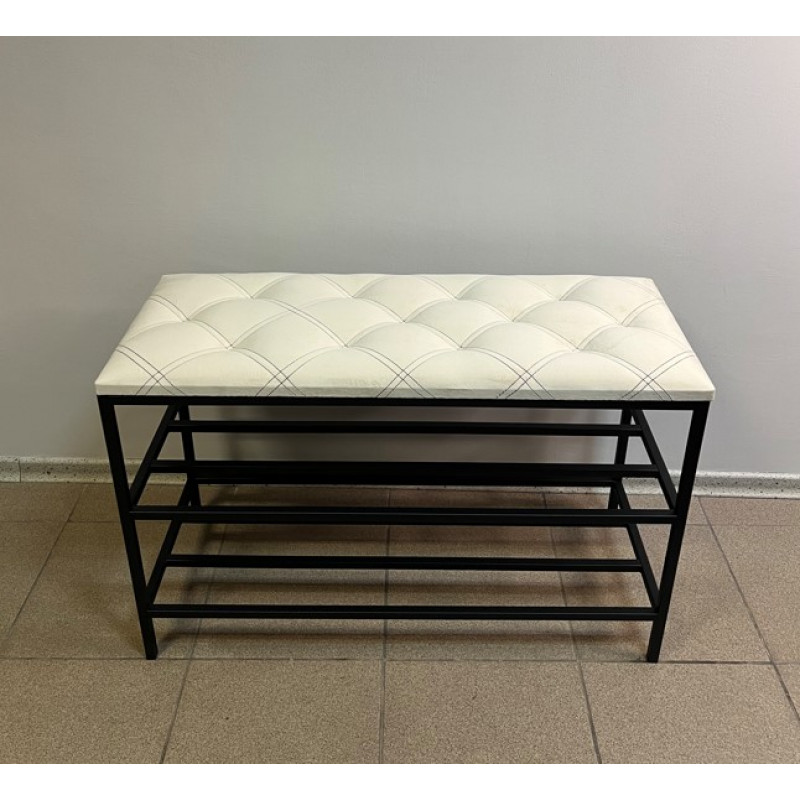 Банкетка для взуття  у молочному кольорі №11