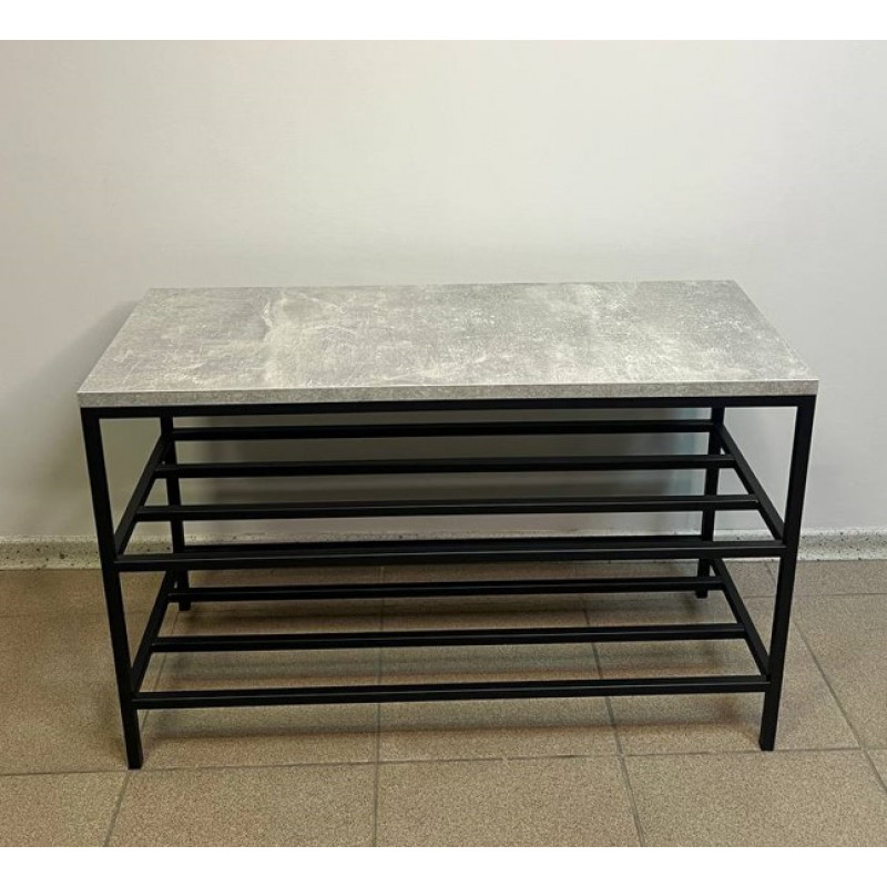 Банкетка для взуття з ламінованого ДСП сидінням №4