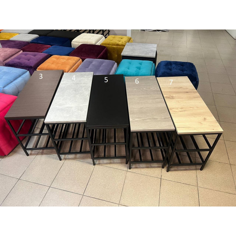 Банкетка для взуття з ламінованого ДСП сидінням №6-1