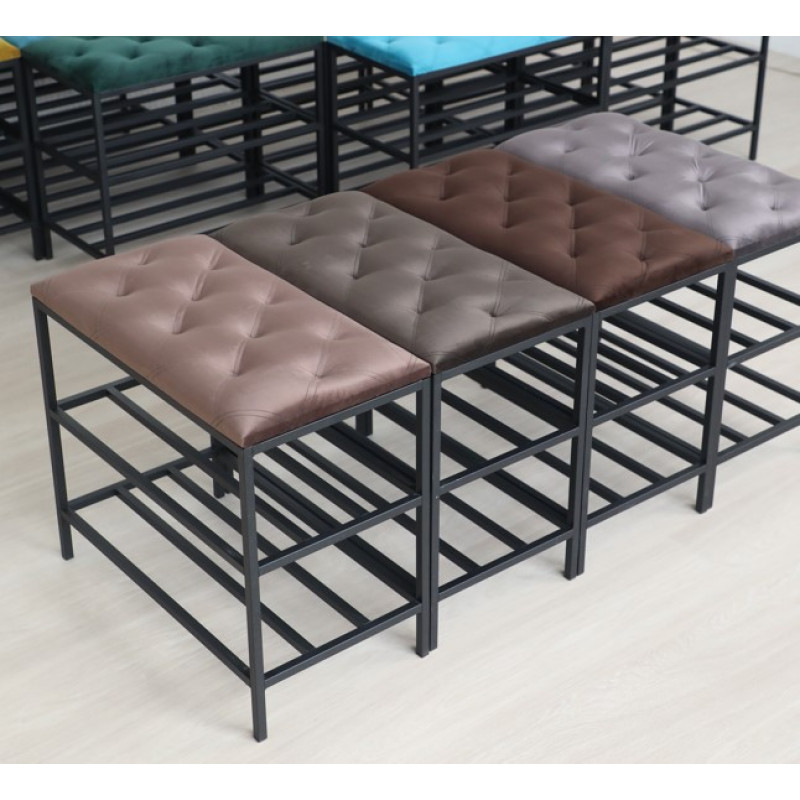 Банкетка для взуття  у білому кольорі №1-3