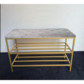 Банкетка з міцним золотим каркасом 60 см– ідеальне рішення для передпокою! №7