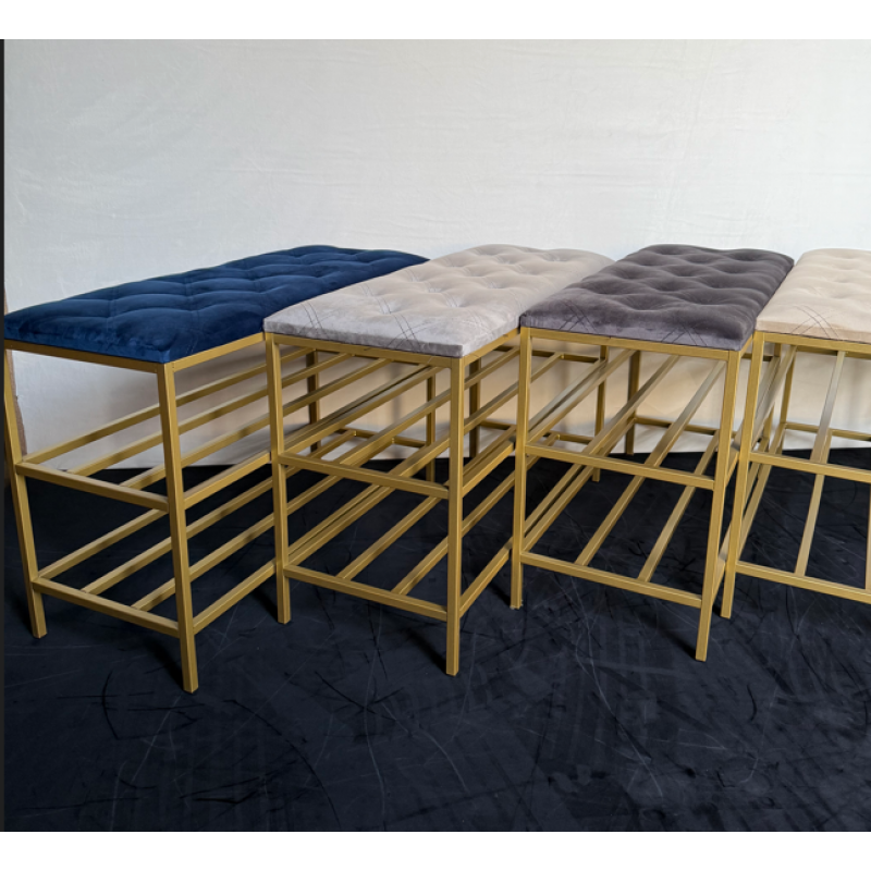 Золота банкетка 80см – стильний акцент для вашого дому– в наявності! №38-3