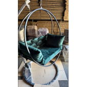 Підвісне крісло-кокон у чорному кольорі — елегантність і комфорт у будь-якому інтер’єрі та екстер’єрі