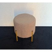 М'який круглий пуф на металевих ніжках – в наявності! Тедді №52