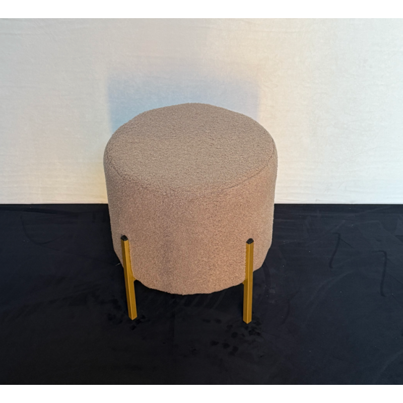 М'який круглий пуф на металевих ніжках – в наявності! Тедді №51-2