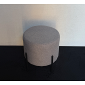 М'який круглий пуф на металевих ніжках – в наявності! Тедді №53