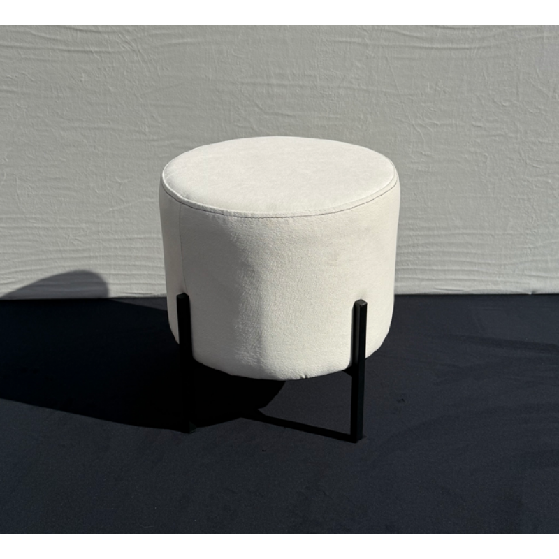 М'який круглий пуф на металевих ніжках – в наявності! №1