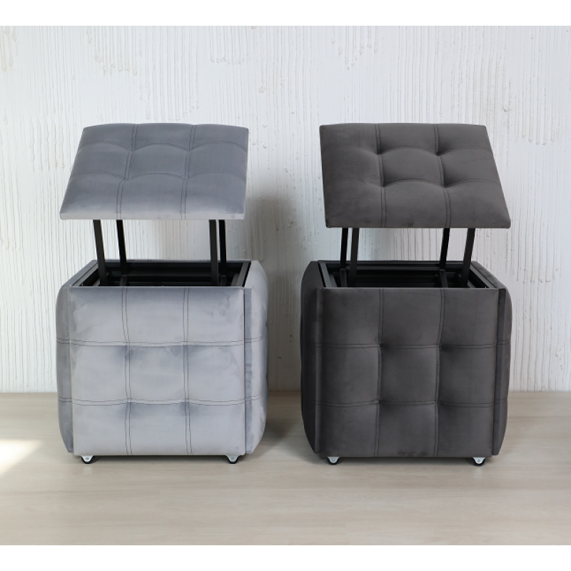 Пуф трансформер 5 в 1, у наявності,преміальний велюр,стілець п'ять в одному-1